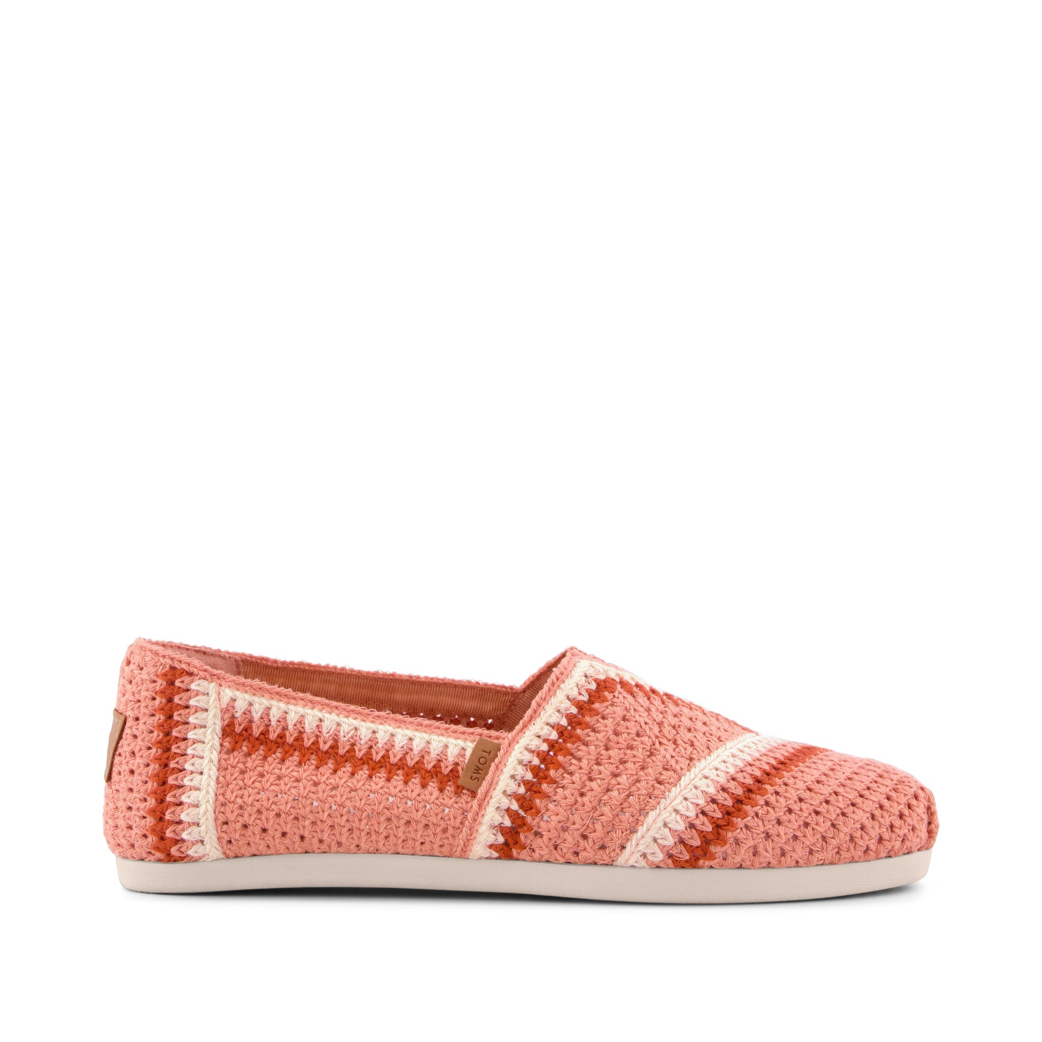 Women's Alpargata Classic Bloom Crochet | Pink/Multi | Size 6.5 | TOMS Official Site - Shoes, Accessories, & Apparel