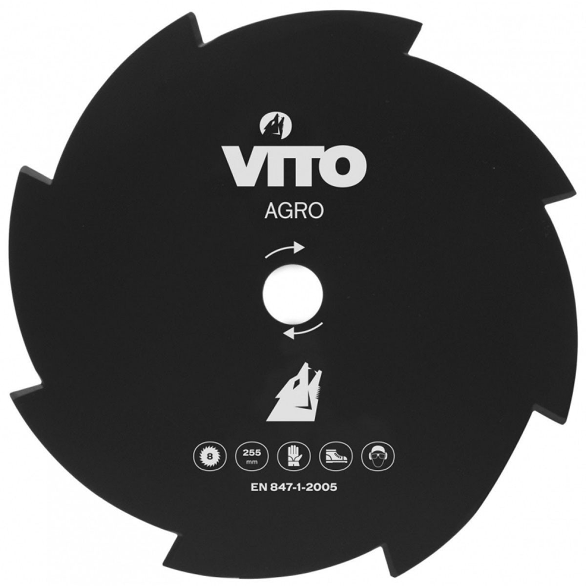 Schneidmesser für Freischneider 8 Zähne Ø255mm Bohrung 25.4 VITO Image