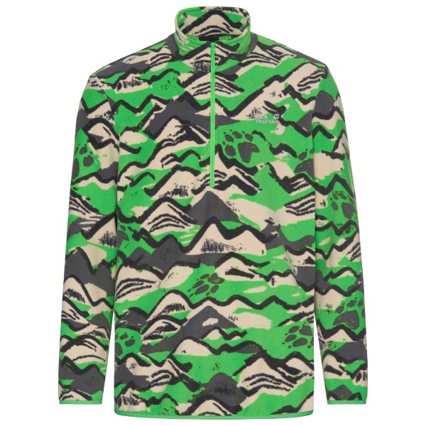 Jack Wolfskin - Paw Era 100 Print Halfzip - Fleecepullover Gr 3XL grün