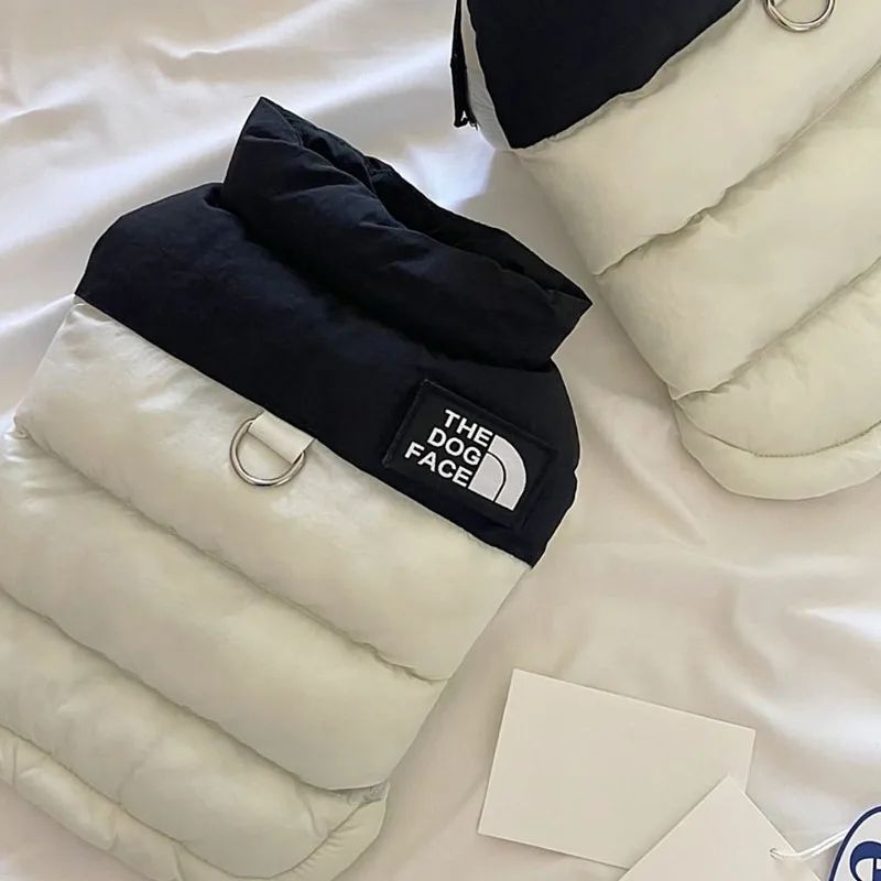 Warm Cotton Down Dog Winter Coat blue s