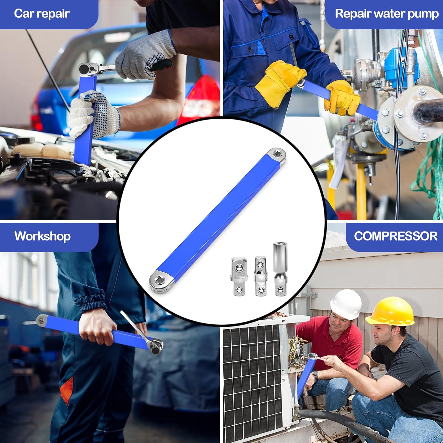 Professional Zero Offset Extension Wrench Set For Motorcycle & Home Repairs Professional Zero Offset Extension Wrench Set For Motorcycle & Home Repairs