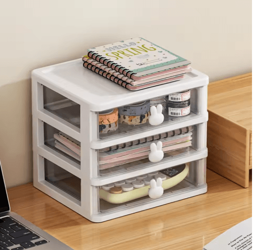 Large Capacity Compartment Stationery Holder For Desk And Vanity a1