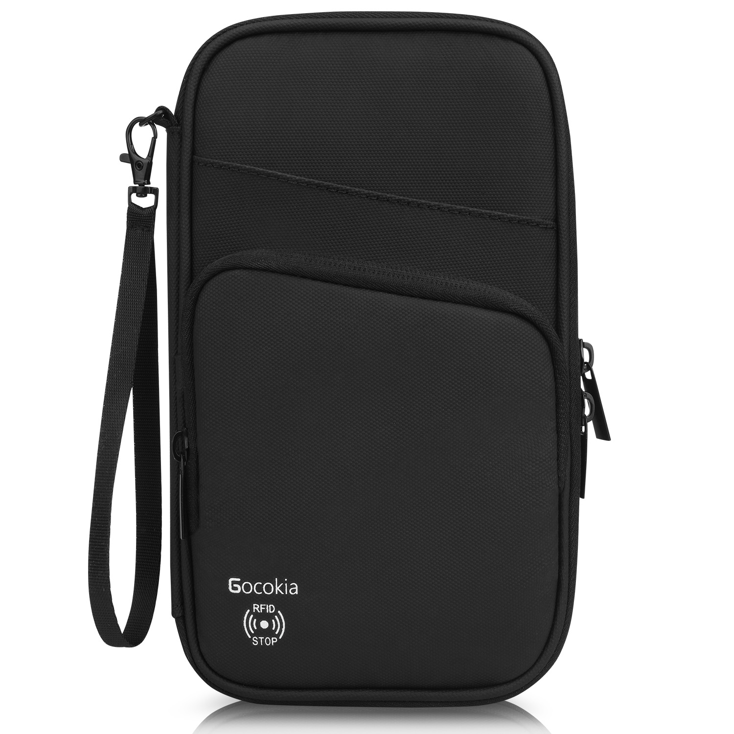 Multi Pocket Travel Wallet With Shoulder Strap Family Passport Holder Multi Pocket Travel Wallet With Shoulder Strap Family Passport Holder