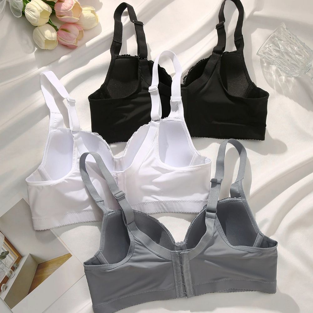 Sexy Lace Underwire Push Up Bra All Season Multi Color Lingerie white 75c