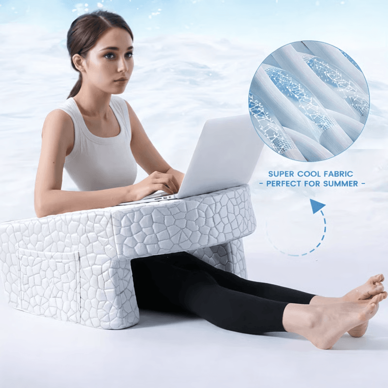 Ergonomic Desk Arm Support Pillow For Desk Edge Relief And All Day Comfort milky White