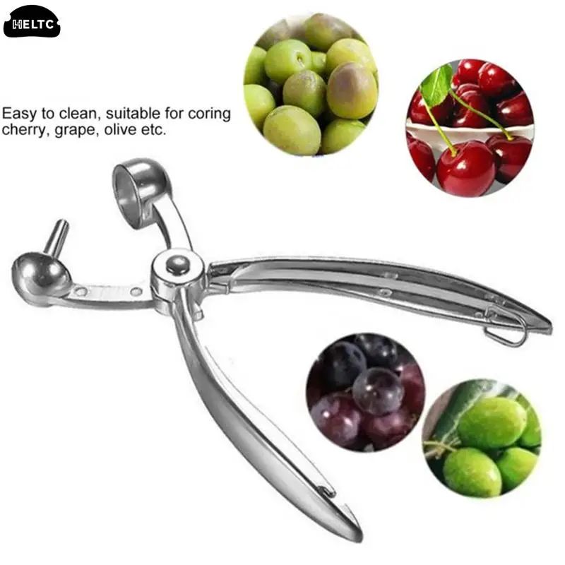 Cherry Pitter And Olive Pitter Handheld Plunger Quick Fruit Pit Remover Tool For Clean, Intact Fruit 5