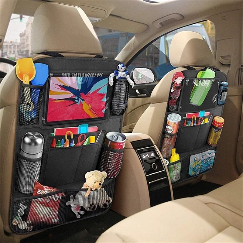Car Seat Organizer Multifunctional Oxford Fabric Storage With Tablet Holder style A