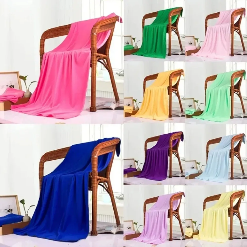 Large Microfibre Bath Towel, Comfortable Beach Towel, Fast Drying, Water Absorbent, Breathable Towel light Blue