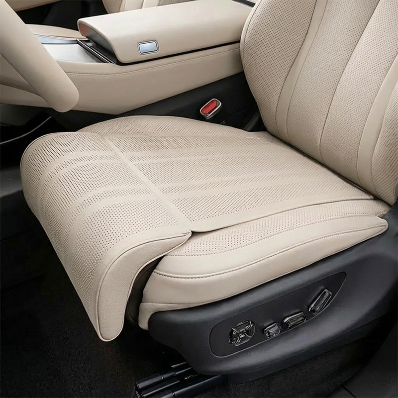 Ergonomic Car Seat Cushion With Leg Support Universal Car Seat Leg Rest Cushion For Driving Comfort beige