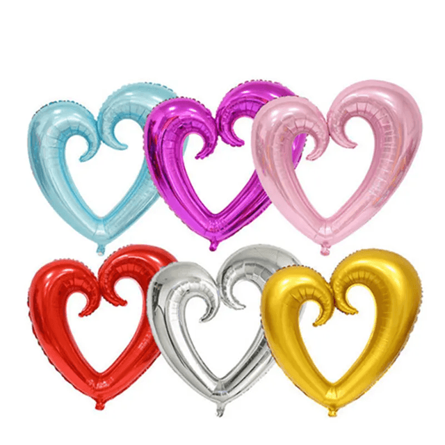 40 Inch Giant Heart Foil Balloon For Valentine And Wedding Decor pink