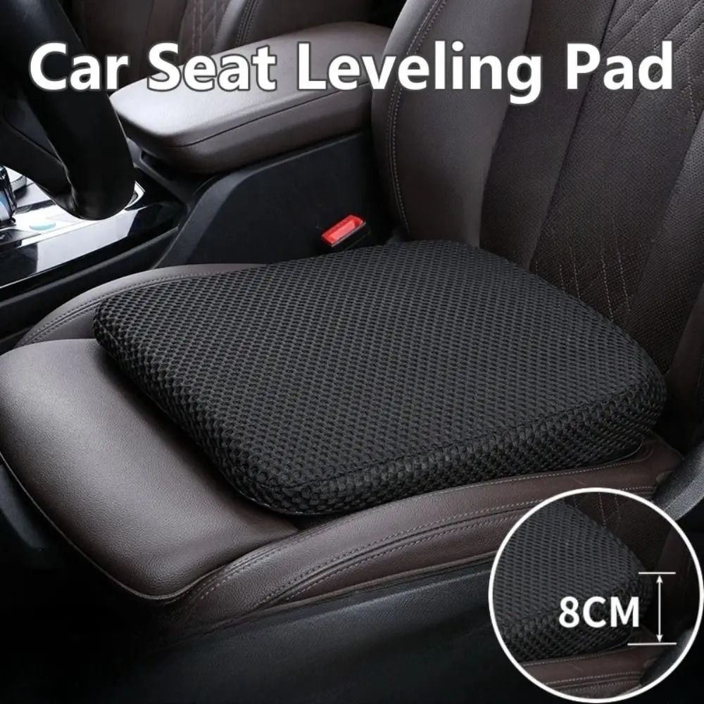 Car Seat Booster Cushion High Performance Honeycomb Memory Cotton & 3D Mesh Sedentary Support black
