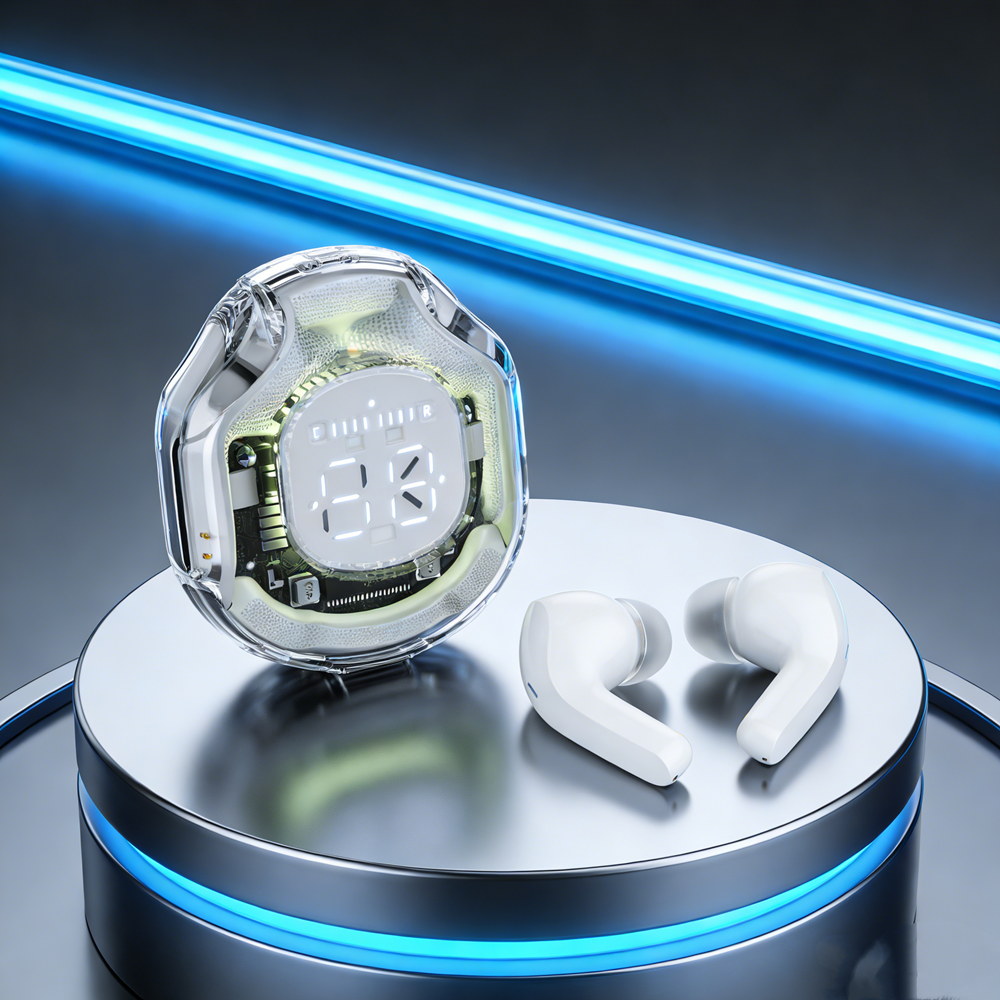 TWS Bluetooth Wireless Earbuds Noise Canceling Gaming & Sport Headphones With Bass Boost black