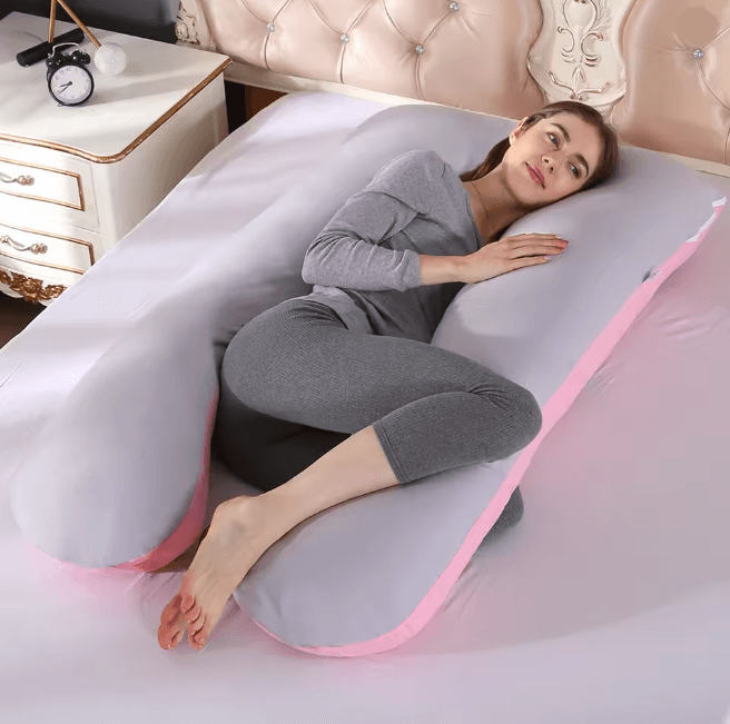 U Shape Pregnancy Pillow Case Cotton Cover For Maternity Support f