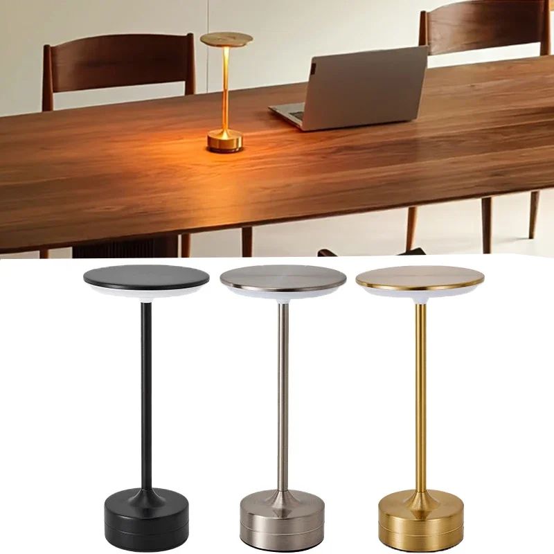 USB Rechargeable Touch LED Atmosphere Night Lamp book Light trichromatic Light