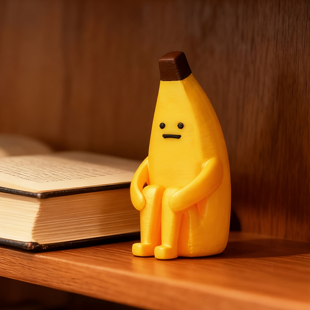 Durable Anxious Banana Printed Figurines Unique Pla Decor For Home, Office, Car, Perfect Gift Durable Anxious Banana Printed Figurines Unique Pla Decor For Home, Office, Car, Perfect Gift