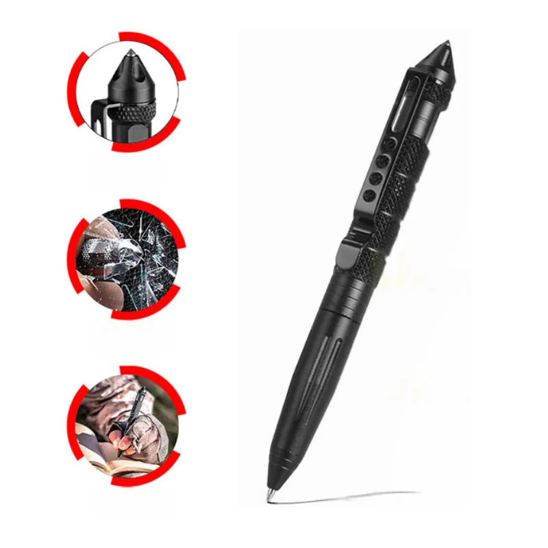 Multifunctional Tactical Pen Self Defense, Emergency Tool, Glass Breaker, And Tungsten Steel Writing Pen. Multifunctional Tactical Pen Self Defense, Emergency Tool, Glass Breaker, And Tungsten Steel Writing Pen.