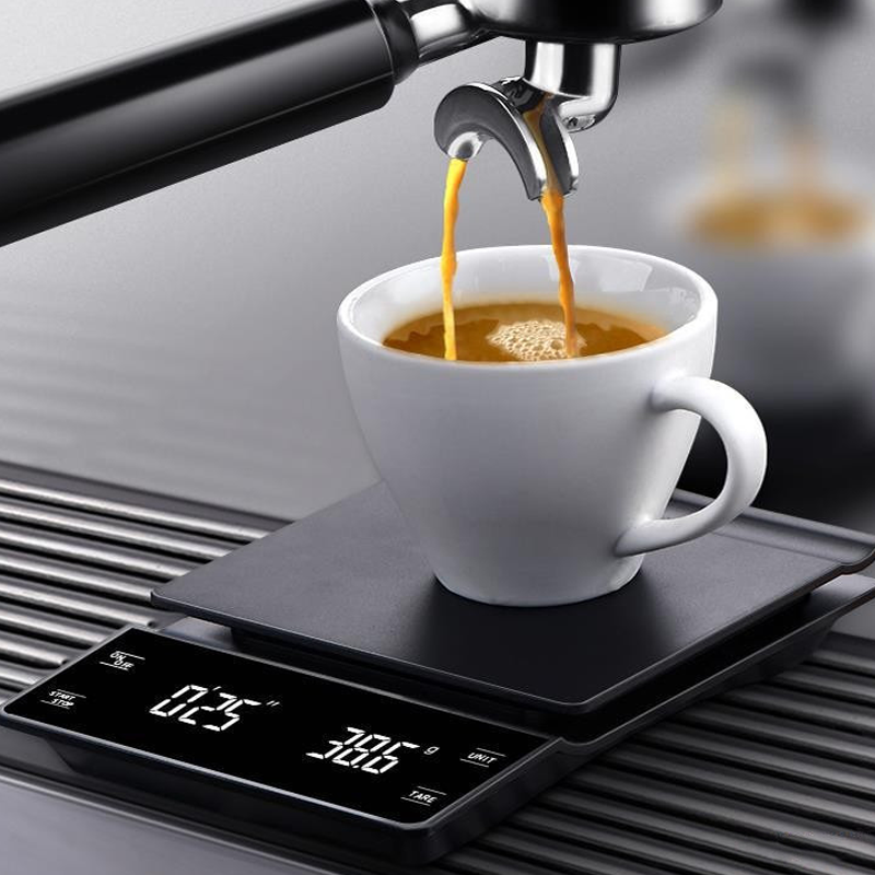 Digital Coffee Scale With Timer For Pour Over & Espresso Brewing Multifunctional Kitchen Weighing Scale With LCD Digital Coffee Scale With Timer For Pour Over & Espresso Brewing Multifunctional Kitchen Weighing Scale With LCD