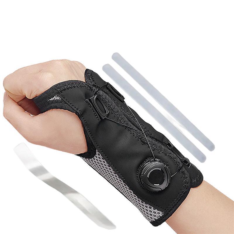 Carpal Tunnel Wristband, Adjustable Wrist Support Orthopedic Brace For Tendonitis, Arthritis, Gym Sports, Splint black left