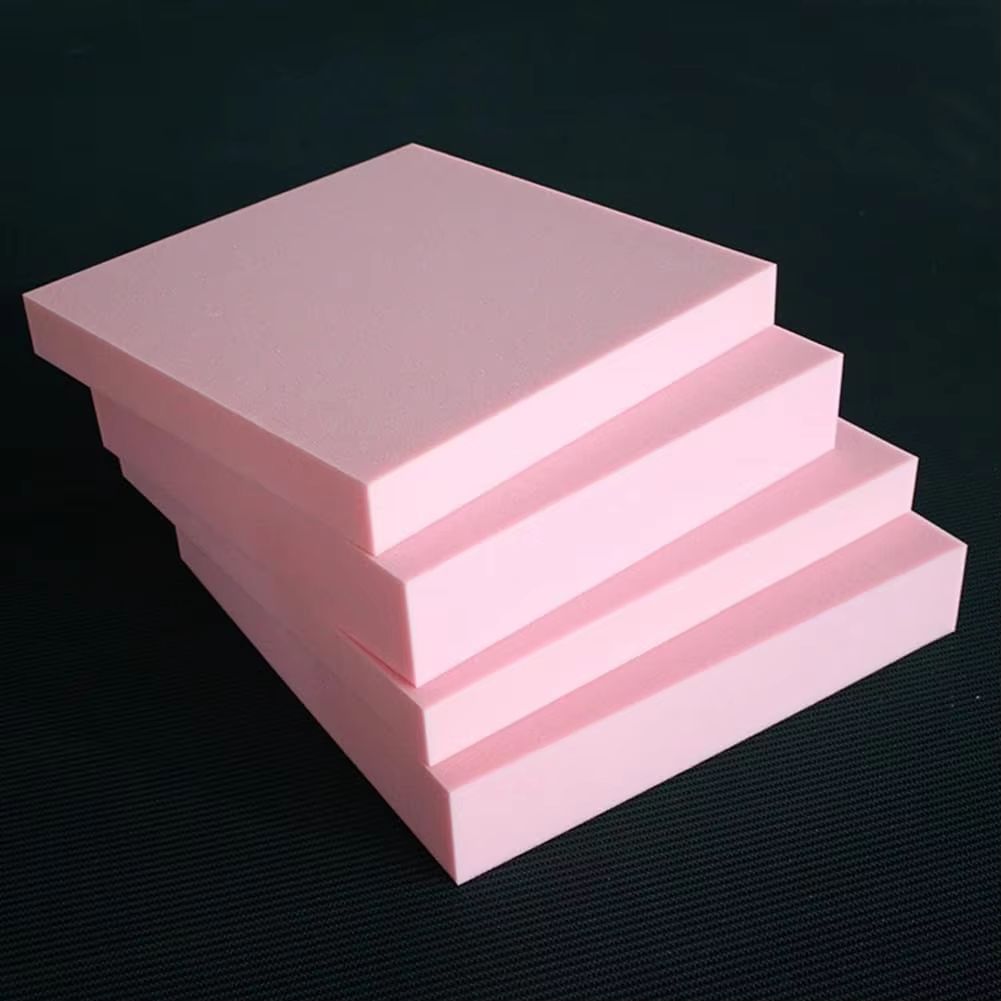 Custom High Density Foam Cushion Pad Pink Upholstery Replacement Foam For Window Seat, Sofa, Mattress & More 27.56x13.78x1.18in