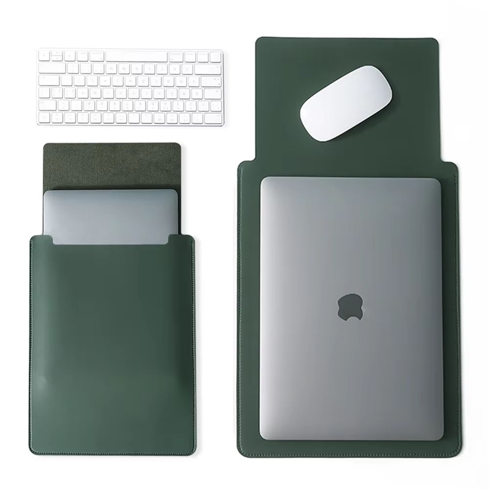 Multi Size Laptop Sleeve Bag For MacBook And IPad Pro 12.9 Protective Carrying Case green 16 Inch