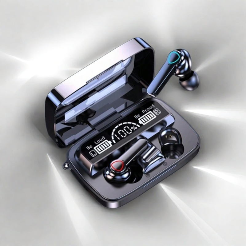 Wireless Bluetooth Earbuds With Touch Control Waterproof And LED Display Wireless Bluetooth Earbuds With Touch Control Waterproof And LED Display