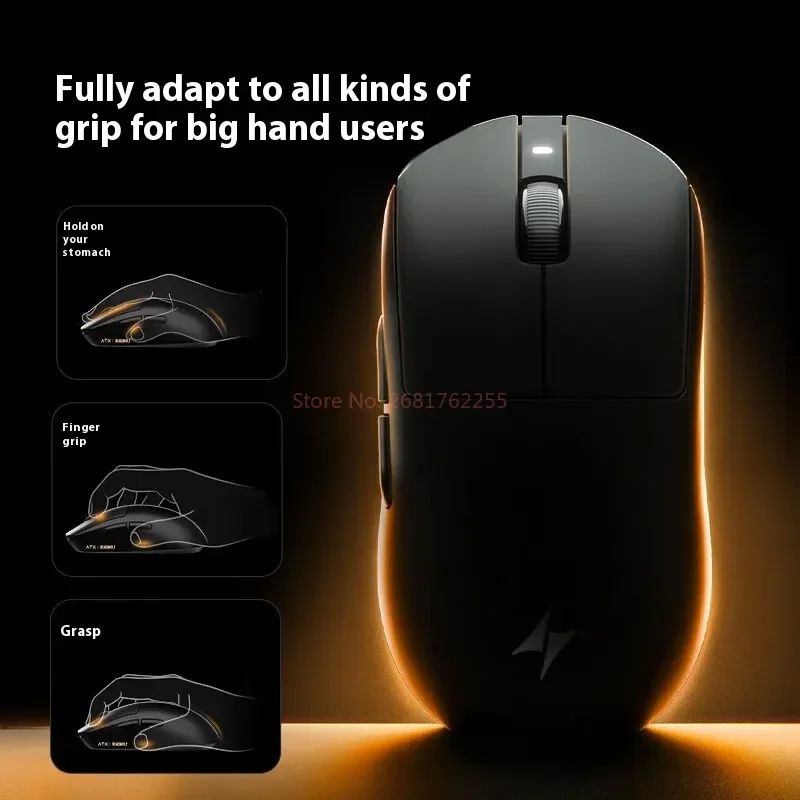 ATK A9 Ultra 8K Wireless Gaming Mouse 53g Tri Mode Precision For Competitive Play a9 Ultral Max White