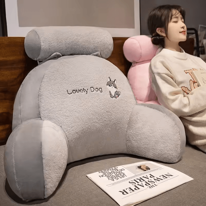 CloudRest Support Backrest Pillow Plush Bed & Sofa Waist Protection Cushion dinosaur 27.6 19.7 9.8 In