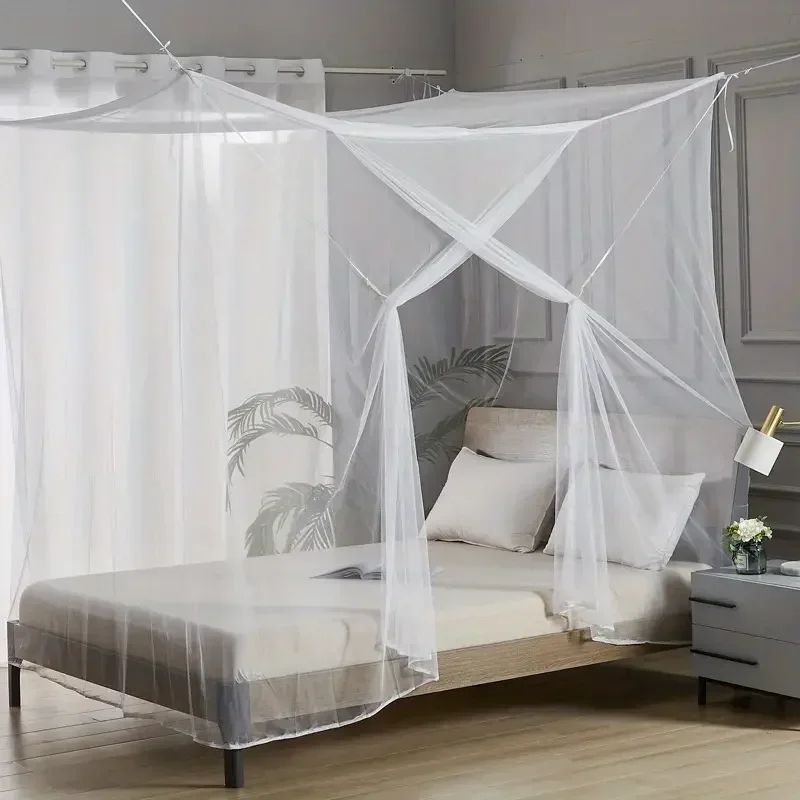 Portable White Mesh Mosquito Net Tent Foldable Lightweight Outdoor Camping & Indoor Sleeping Shelter 71 X 79 In