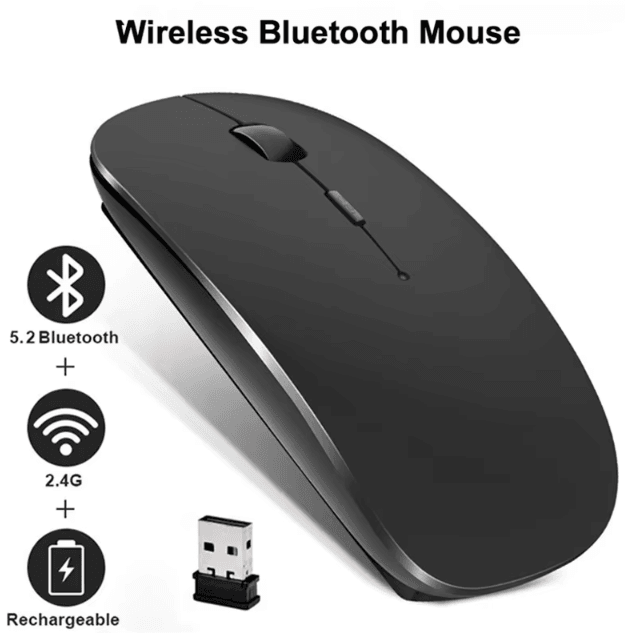 FlexiConnect Universal Bluetooth Wireless Mouse Silent Portable Mouse For Laptop, Tablet & PC yellow