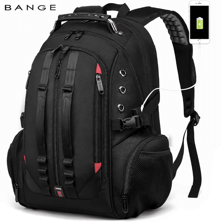 BANGE 40L Multi Function Laptop Backpack Durable 17 Inch Travel & School Bag With USB Recharge Port BANGE 40L Multi Function Laptop Backpack Durable 17 Inch Travel & School Bag With USB Recharge Port