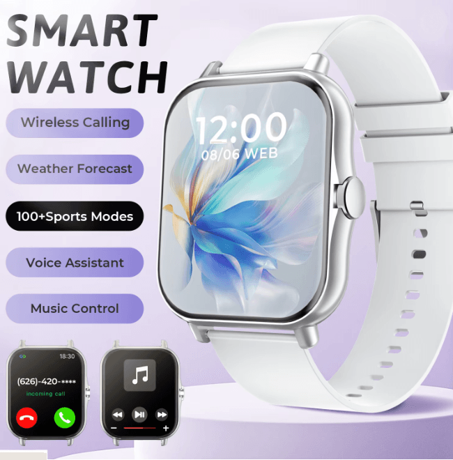 ActiveConnect Smart Watch With BT Call And Health Sleep Monitoring e