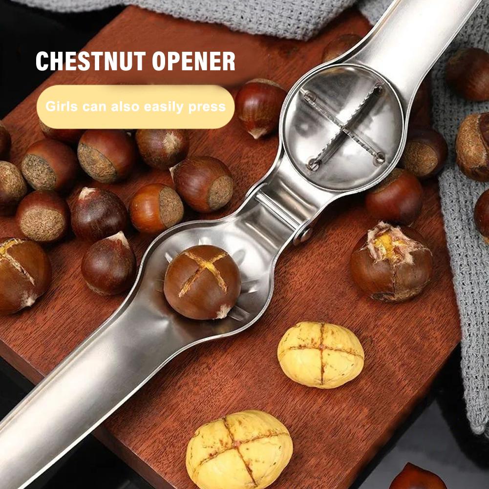 Stainless Steel Chestnut Opener Nut Cracker & Walnut Pliers For Quick And Easy Nut Cracking Stainless Steel Chestnut Opener Nut Cracker & Walnut Pliers For Quick And Easy Nut Cracking
