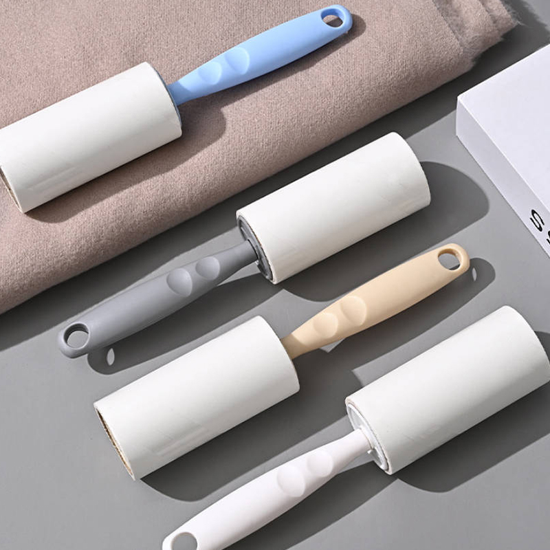 Hair Adhesive Tear Type Roller Dust Paper Portable Cloth Removing Sticky Roller Brush Clothes Lint Remover khaki