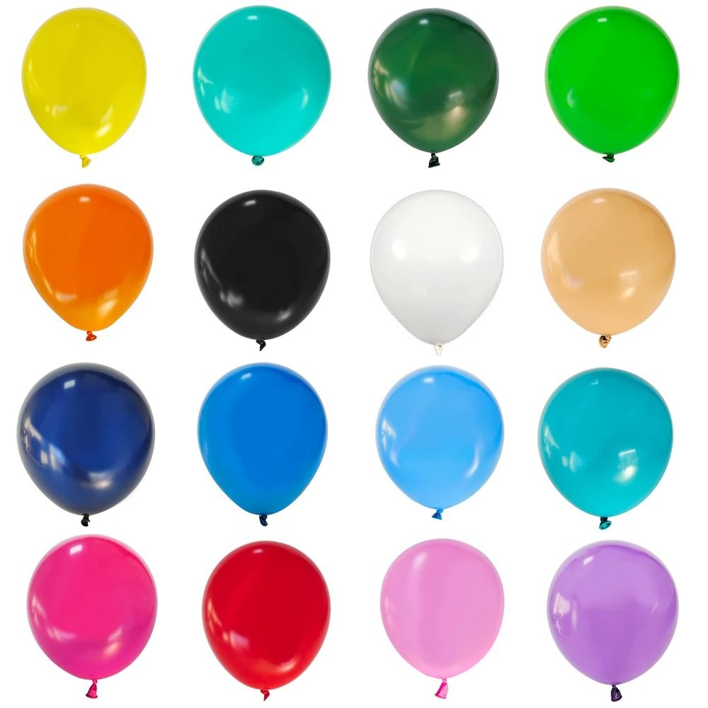 Premium Matte Latex Balloon Set | 10 Piece Multi Size Pack brown 12in