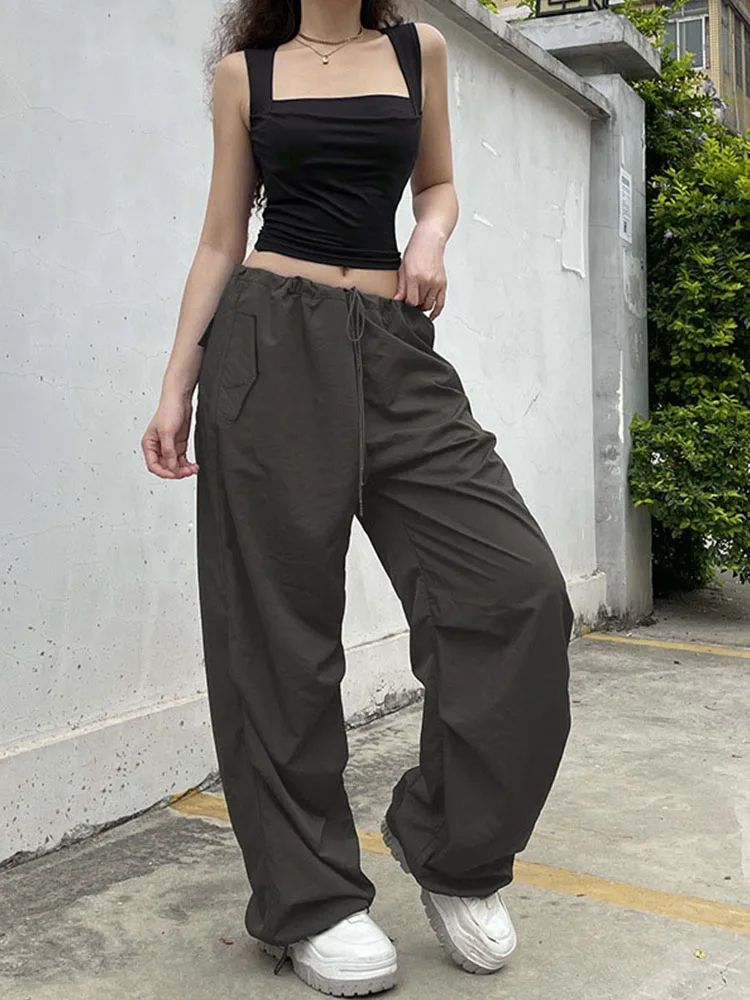 Square Neck Pleated Slim Fit Crop Tank Sexy Low Cut Summer Club Camisole For Women 2025 blue 6