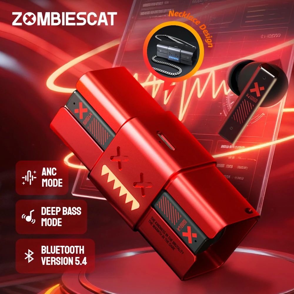 Zombie Cat ANC Bluetooth Wireless Earbuds black
