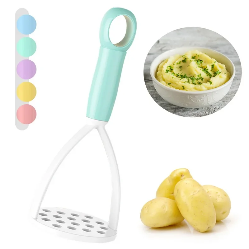 Smooth Mashed Potatoes Crusher Pressed Potato Masher Ricer Puree Maker Potato Pusher Fruit Tools For Kitchen green