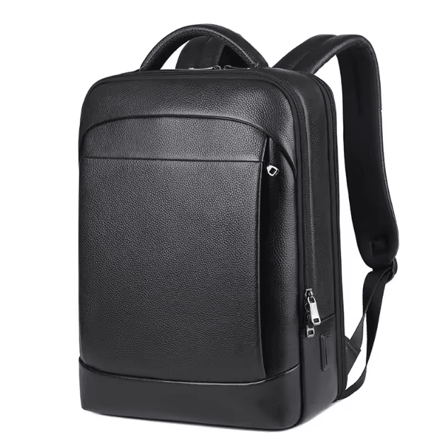 GenuineLeather 15.6 Inch Mens Leather Laptop Backpack USB Charging Anti Theft Waterproof Travel Bag GenuineLeather 15.6 Inch Mens Leather Laptop Backpack USB Charging Anti Theft Waterproof Travel Bag