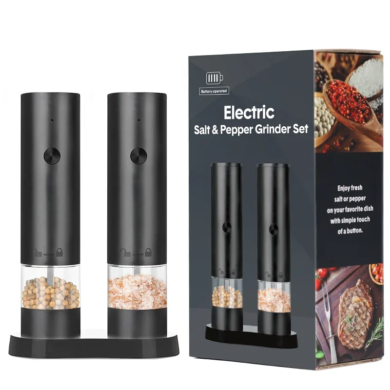 USB Rechargeable Electric Salt And Pepper Grinder Adjustable Coarseness, Large Capacity, Auto Spice Grinder For Effort usb Style 1pc