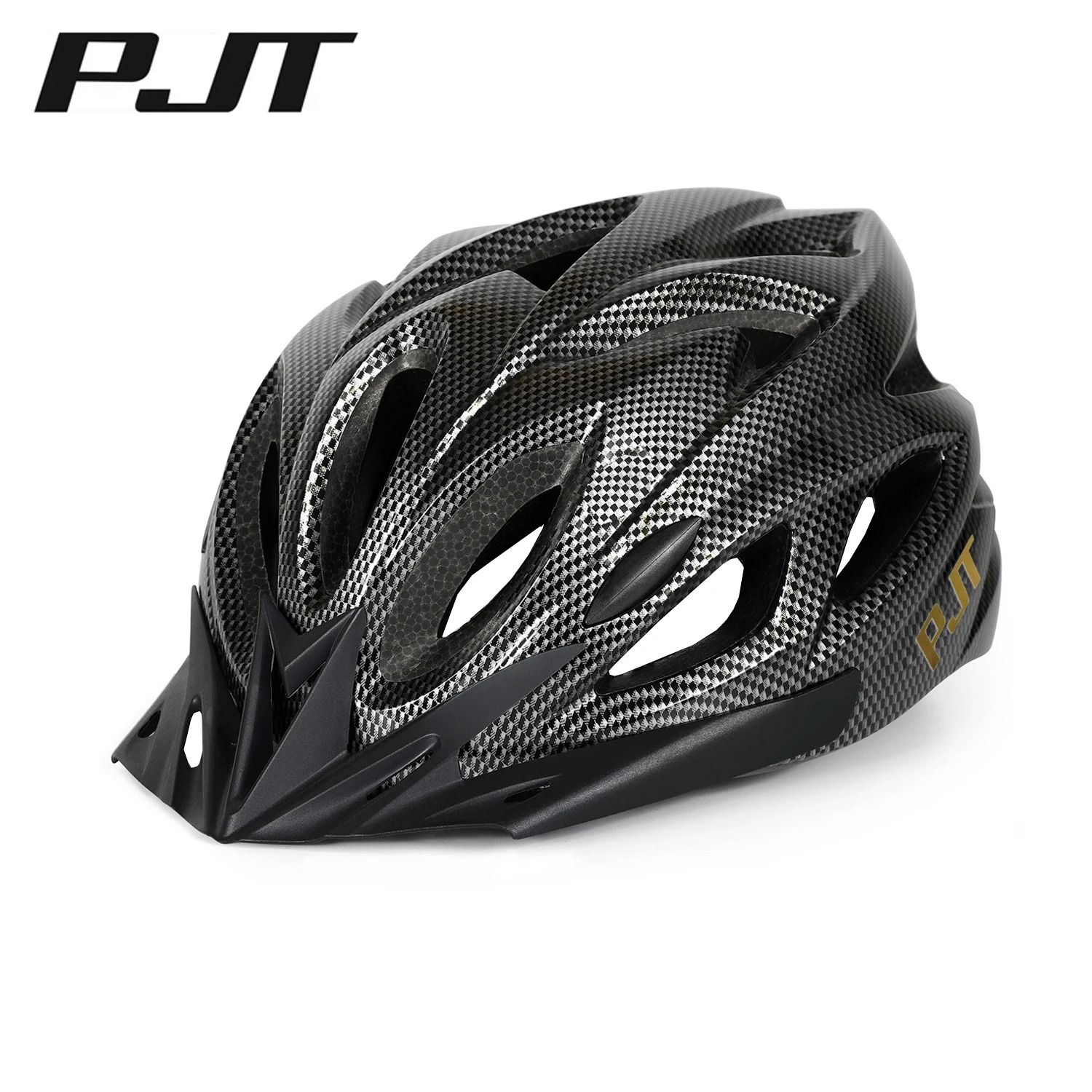 PMT Lightweight Cycling Helmet | Breathable Hollow Design MTB & Road Safety Head Protection carbon Pattern