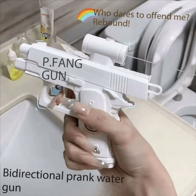 Double Sided Reverse Water Gun Mini Tactical Summer Blaster blue