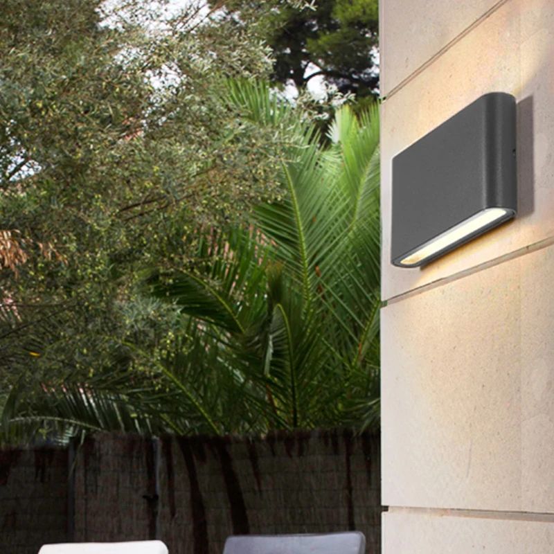 LumiEdge Waterproof LED Wall Sconce Modern Aluminum Indoor & Outdoor Wall Light (6W 12W 20W) white 20w Warm White Pir