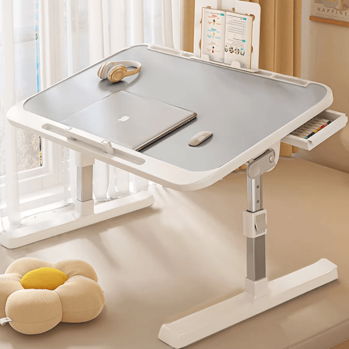 Foldable Laptop Desk Adjustable Bed Table Portable Computer Desk For Home Office And Study gray