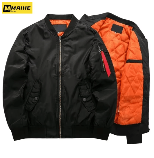 Mens Autumn Winter Windproof Baseball Jacket For Outdoor Wear 8808 Green Thick 7xl