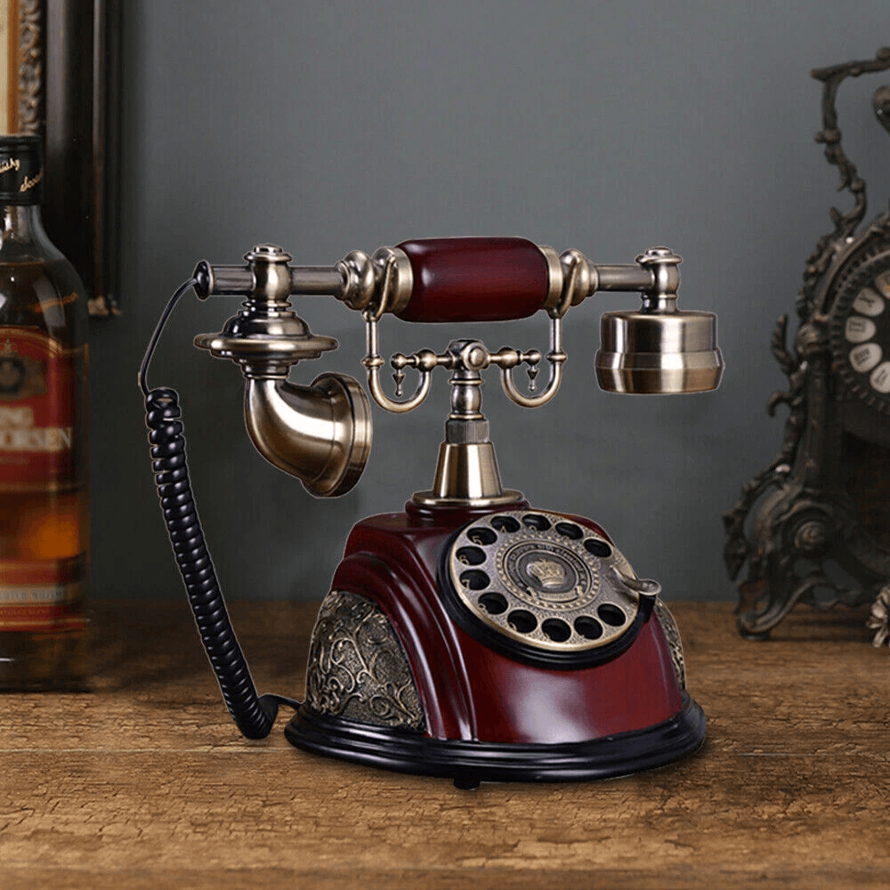Retro Old Fashion Telephone, Vintage Rotary Dial Phone, Working Classic Telephone Retro Old Fashion Telephone, Vintage Rotary Dial Phone, Working Classic Telephone