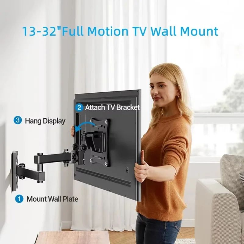 FlexView Full Motion TV Wall Mount For 1032 Inch TVs And Monitors FlexView Full Motion TV Wall Mount For 1032 Inch TVs And Monitors