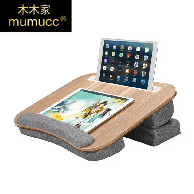 Multifunction Adjustable Lapdesk With Cushion Portable Laptop Tablet Mobile Stand black