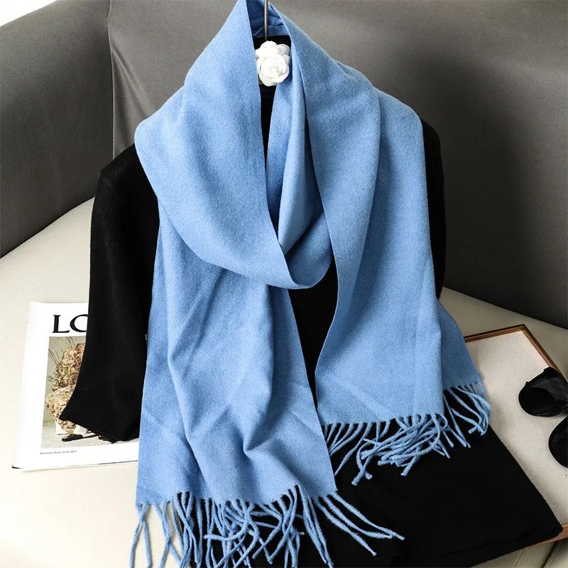 Luxe Winter Cashmere Feel Women's Scarf Shawl With Tassels dfp001 19 13.0 70.9 In