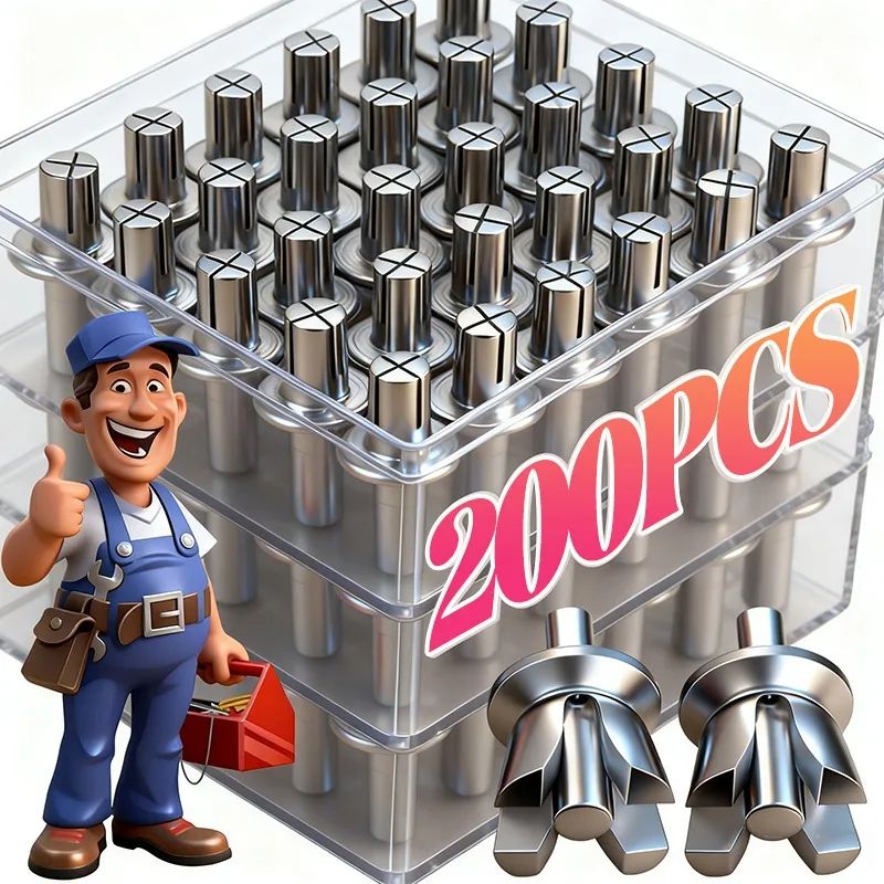 Hammer Drive Expansion Rivets Aluminum Nail Head Fasteners 5x7mm 10pcs