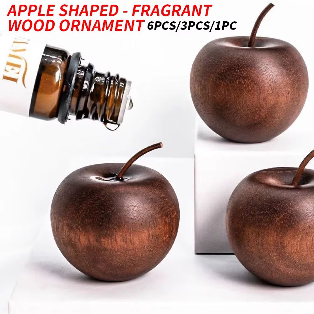 AppleAroma Natural Wood Aromatherapy Diffuser Set For Home & Car 3pcs